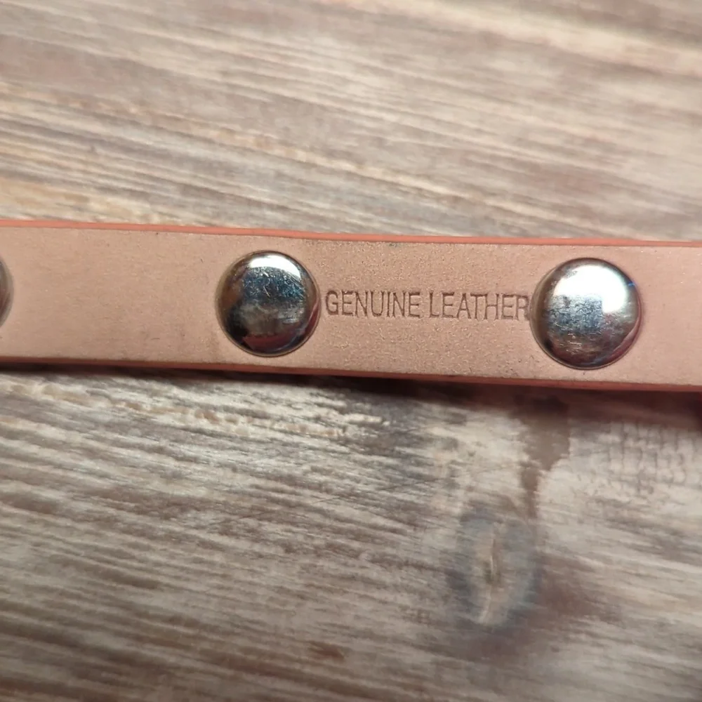 Rustic Cuff Leather Bracelet - Picture 5 of 6